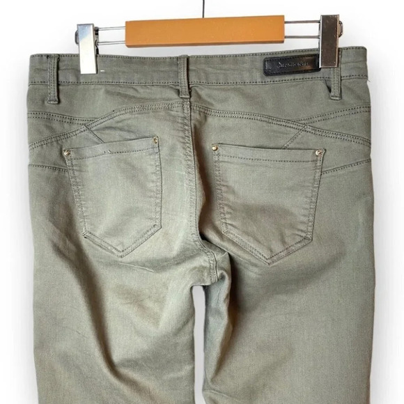 Stradivarius Premium Olive Green Skinny Jeans - Picture 4 of 9